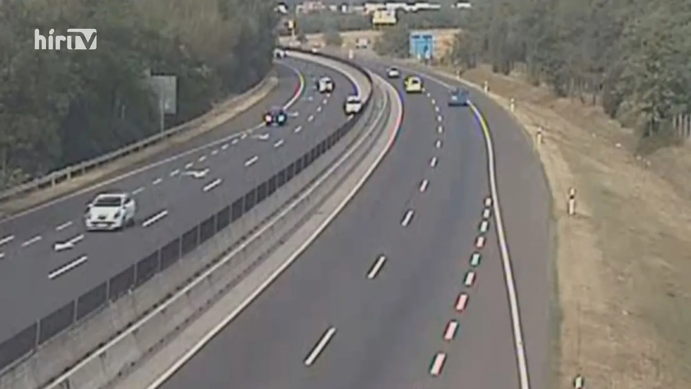 Szembement a forgalommal az autópályán