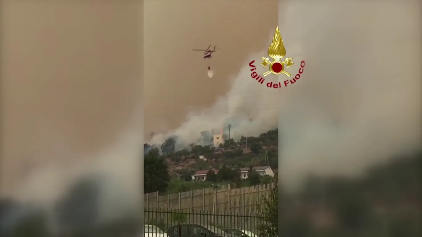 Erdőtüzek Olaszországban - megdőlhet az európai melegrekord