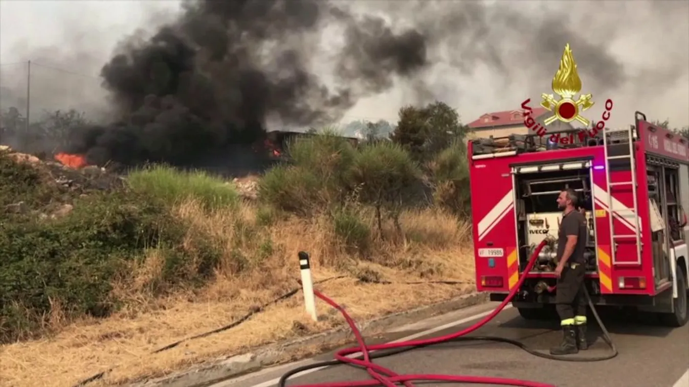 Erdőtüzek Olaszországban - megdőlhet az európai melegrekord