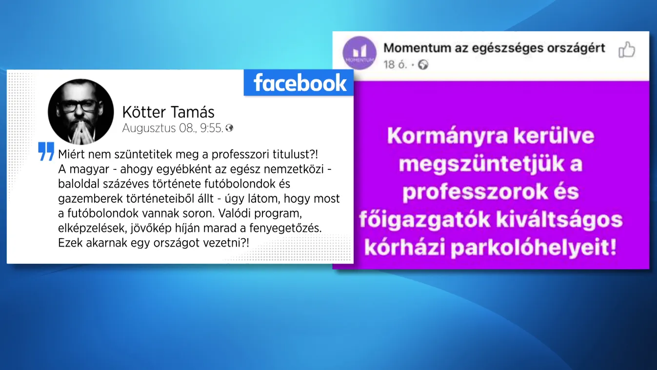 A professzorok ingyenes parkolóhelyeinek megszüntetésével kampányol a Momentum