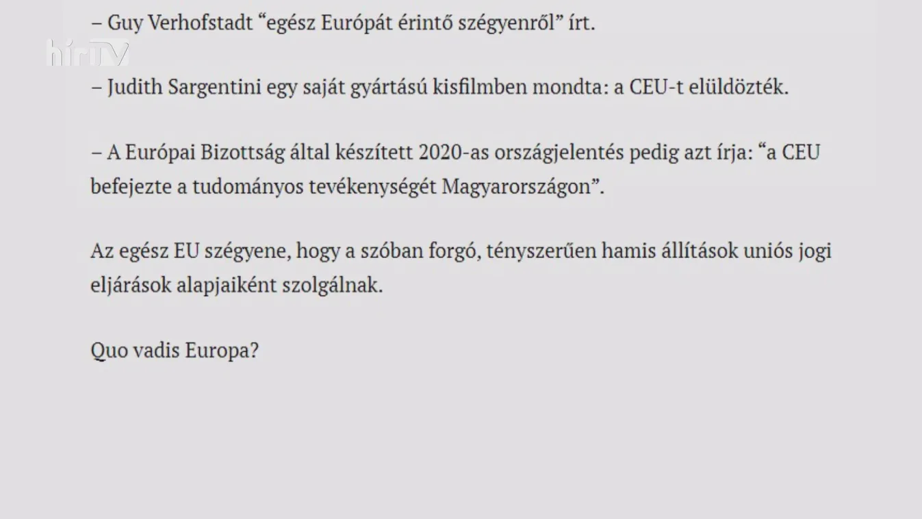 Hazugság, hogy a kormány elüldözte Budapestről a CEU-t