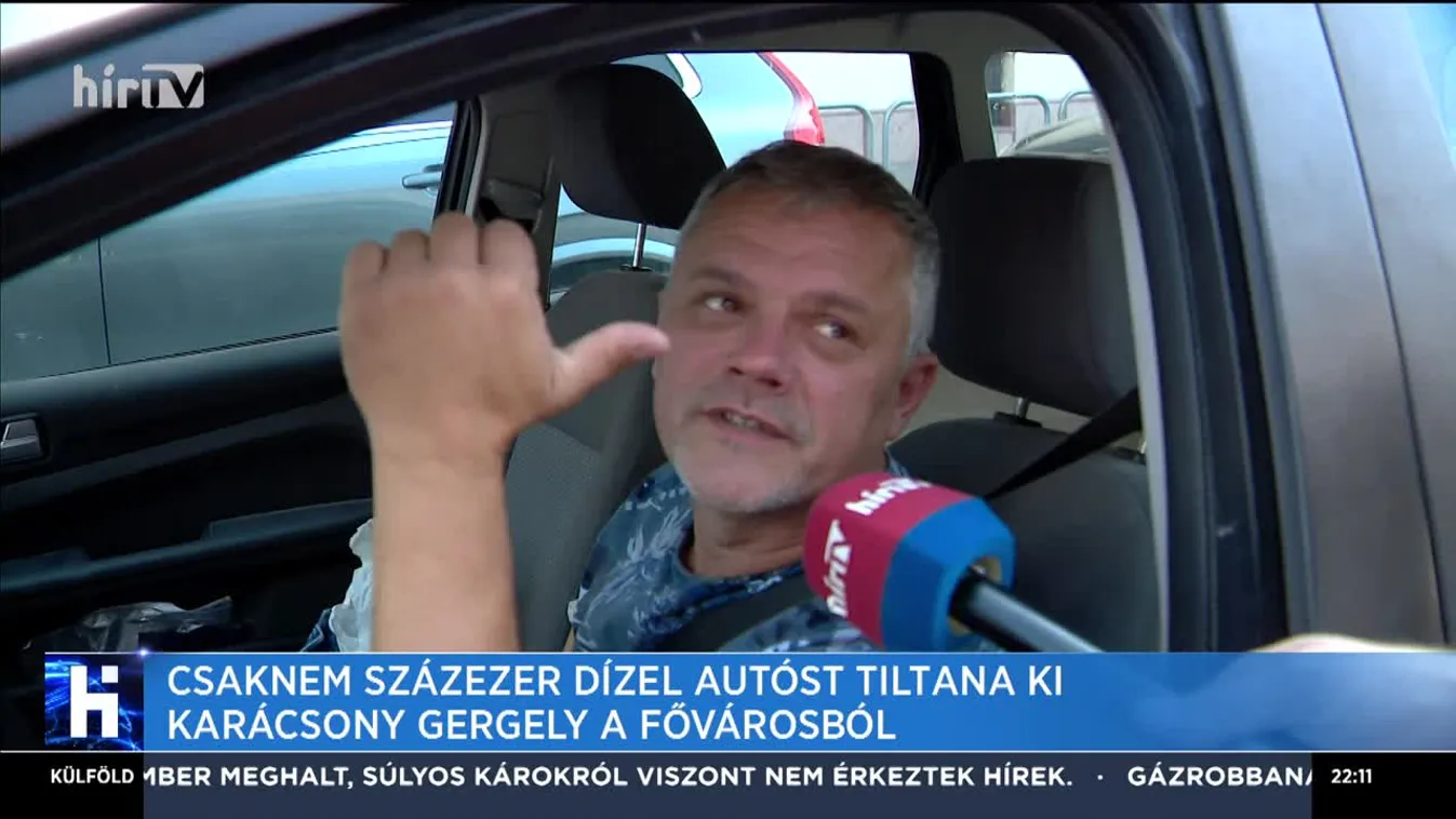 Csaknem százezer dízel autóst tiltana ki Karácsony Gergely a fővárosból