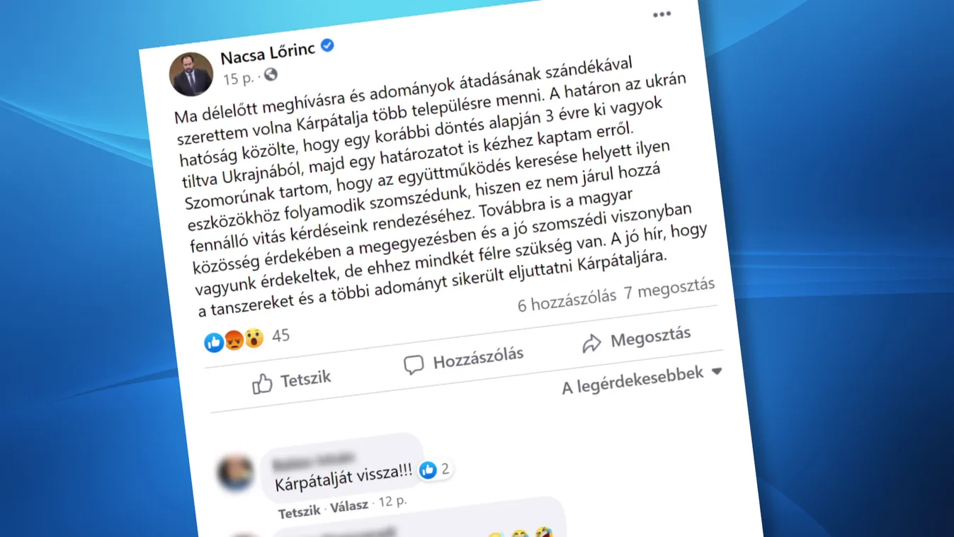 Három évre kitiltották Ukrajnából a KDNP képviselőjét