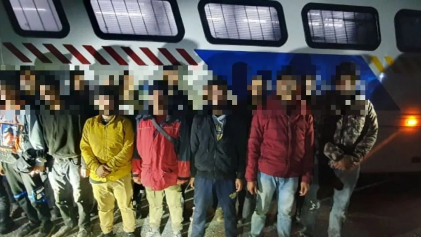 Két embercsempész és több tucat illegális migráns Csongrád-Csanád megyében