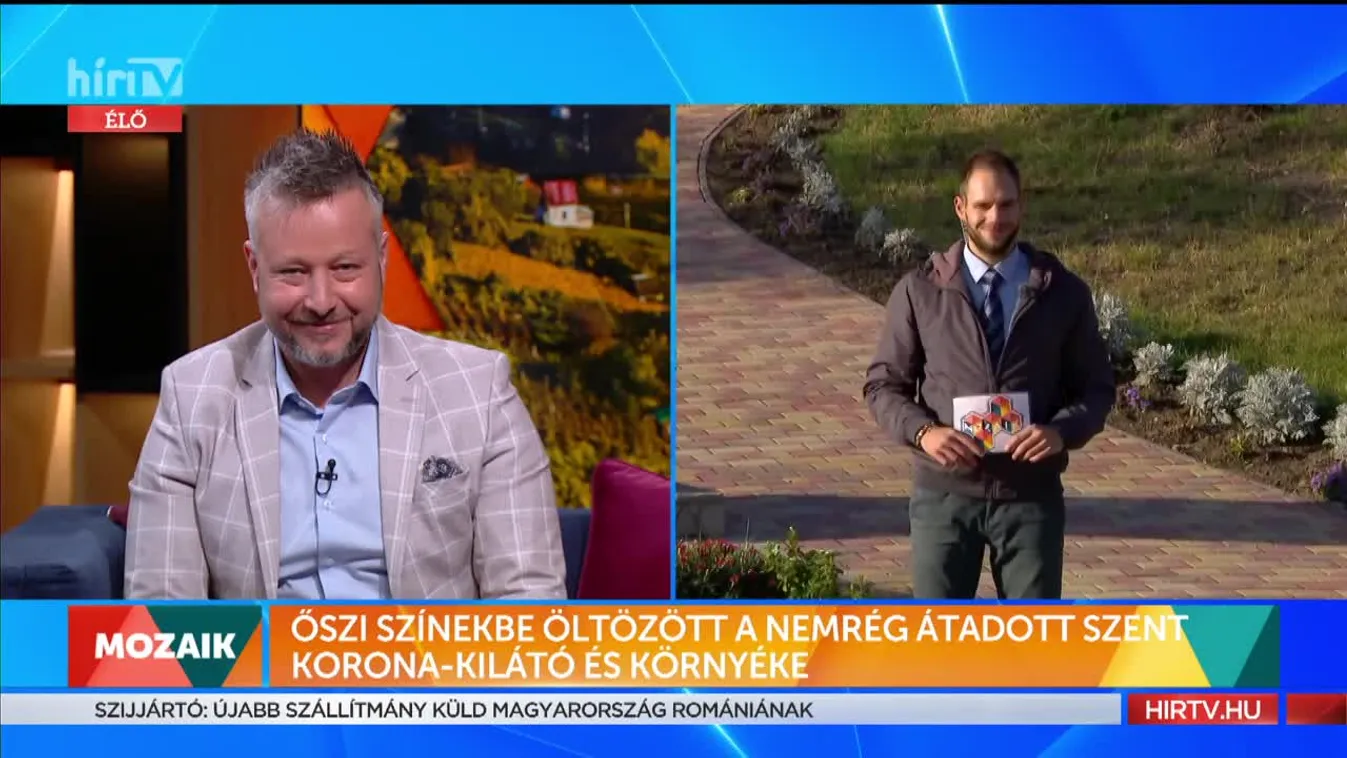 Mozaik - Őszi színekbe öltözött a nemrég átadott a Szent Korona-kilátó és környéke