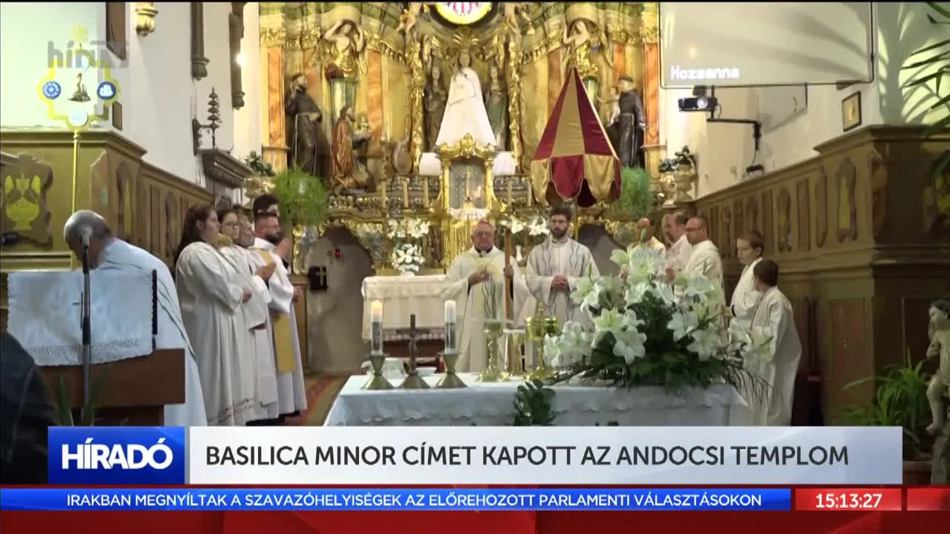 Basilica minor címet kapott az Andocsi templom