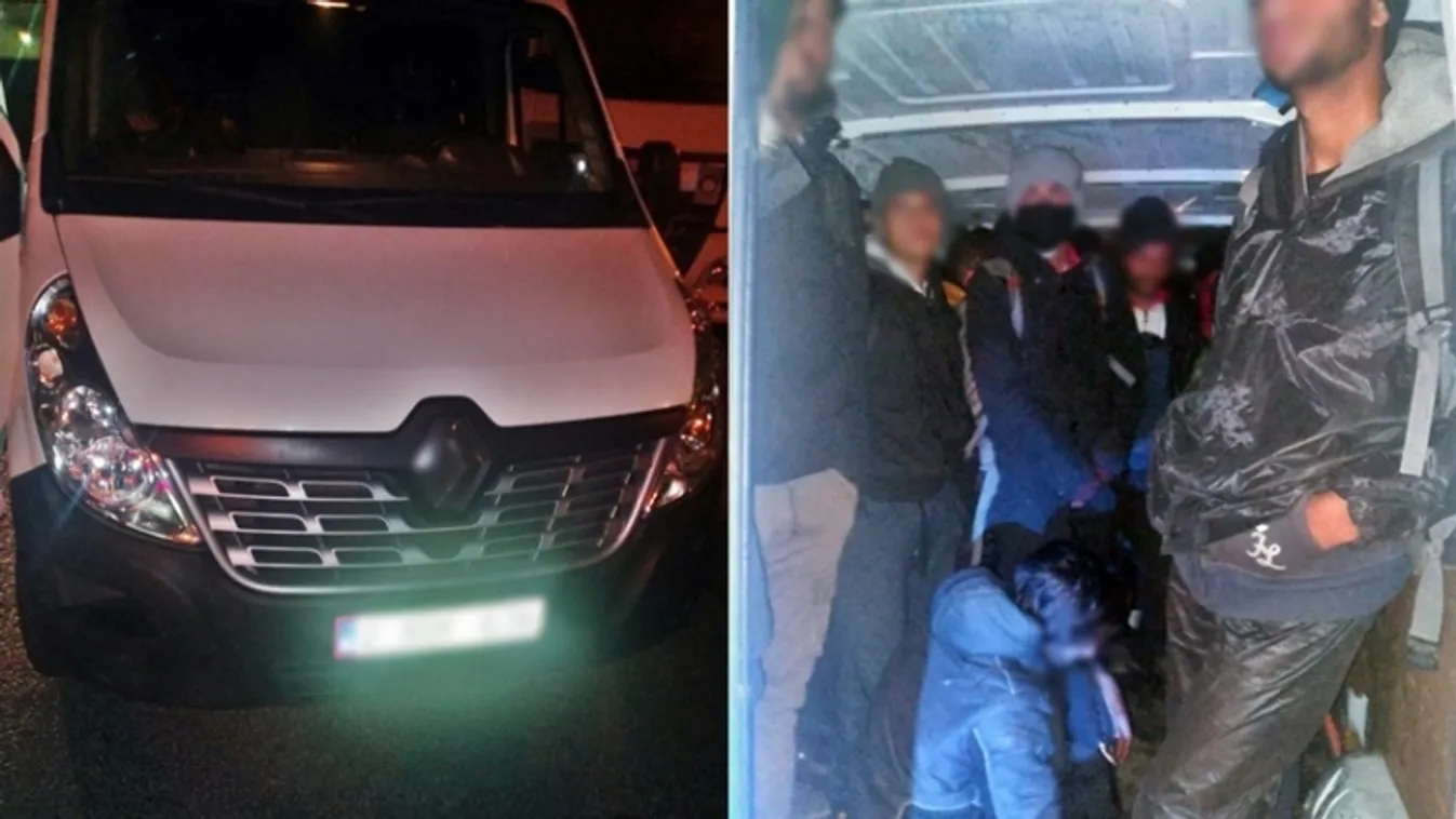 Újabb embercsempész bukott le az M1-es autópályán, Győr közelében