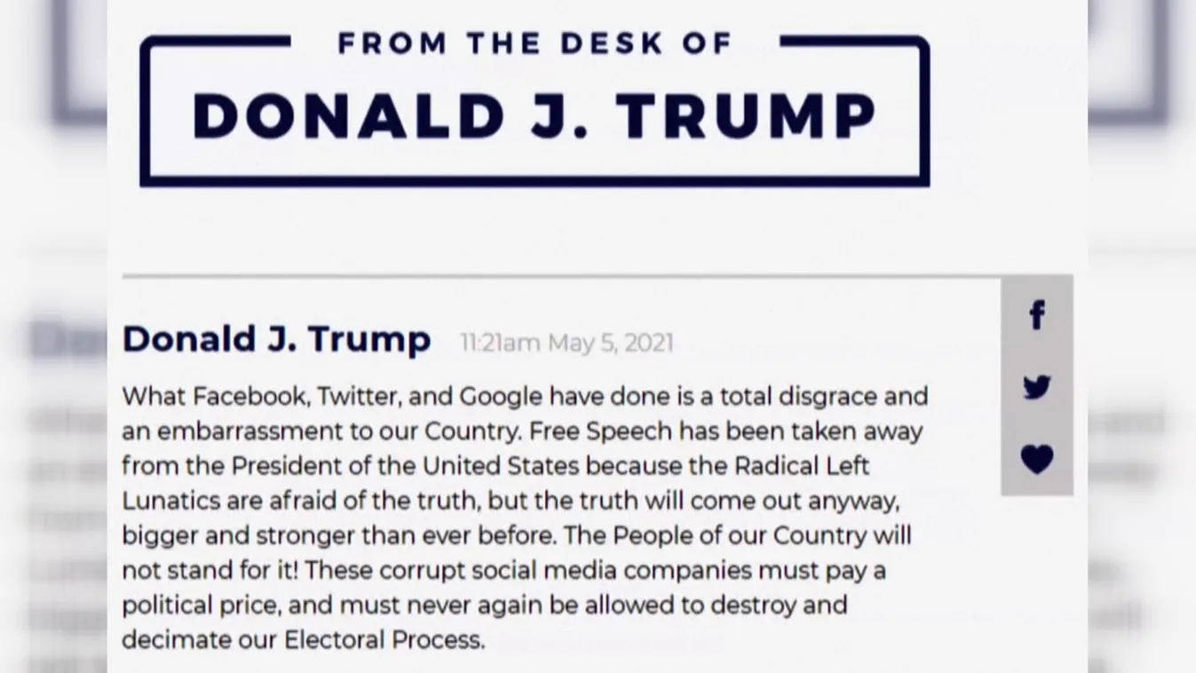 Hamarosan indul Trump új közösségi felülete