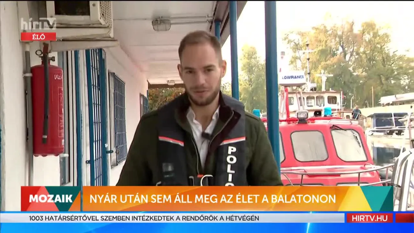 Mozaik - Vízirendőrség a Balatonon (2021-10-18) - HÍR TV