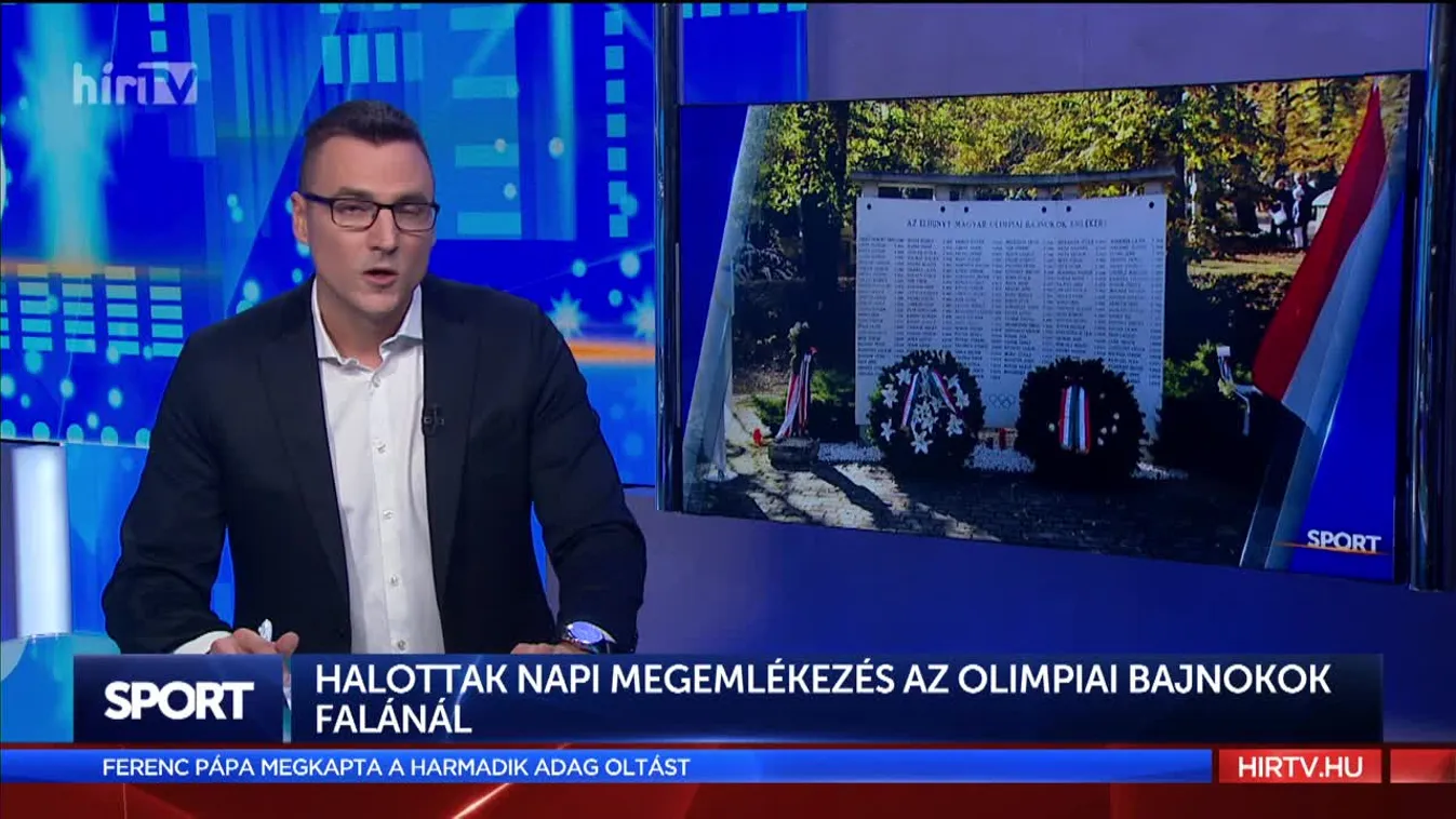 Halottak napi megemlékezés az Olimpiai Bajnokok Falánál