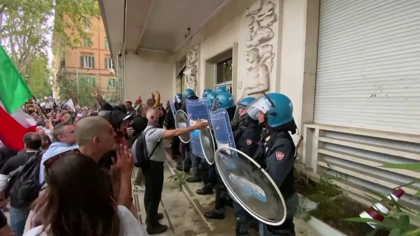 Erőszakos tiltakozások törtek ki Rómában a járványügyi korlátozások miatt