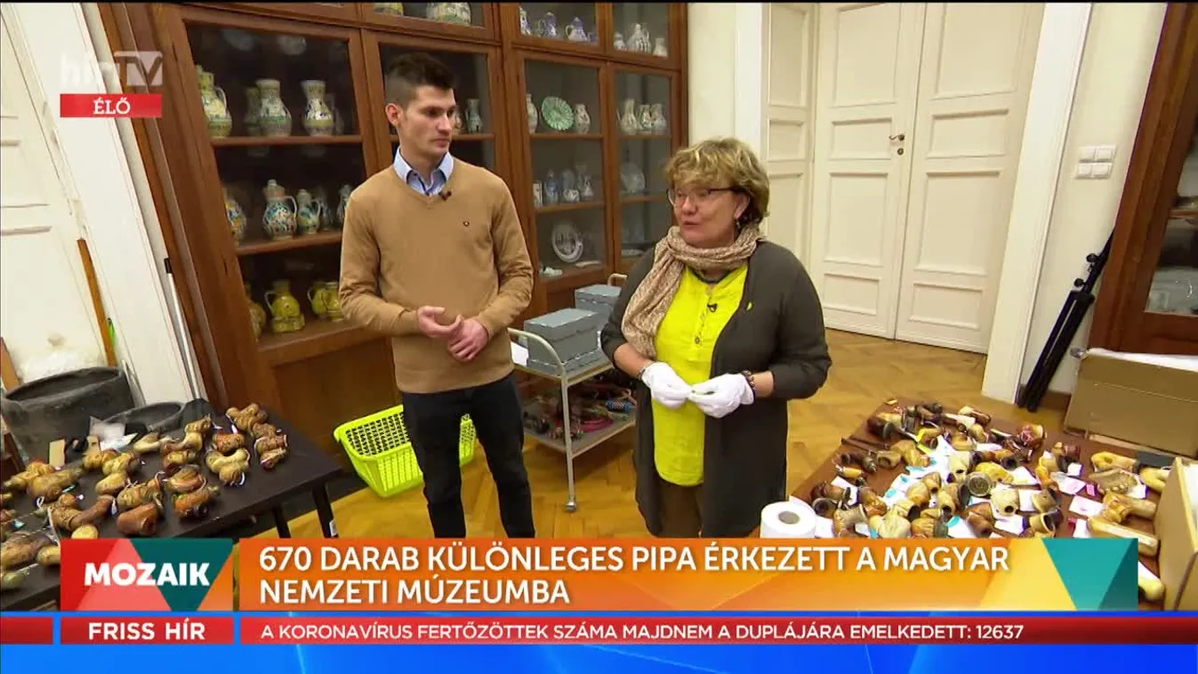 Mozaik - 670 darab különleges pipa érkezett a Magyar Nemzeti Múzeumba