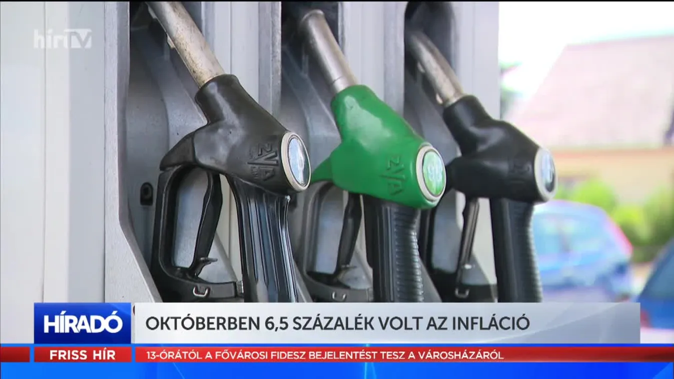 Októberben 6,5 százalék volt az infláció