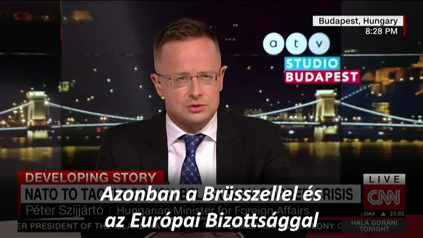 A CNN-nek adott interjút Szijjártó Péter