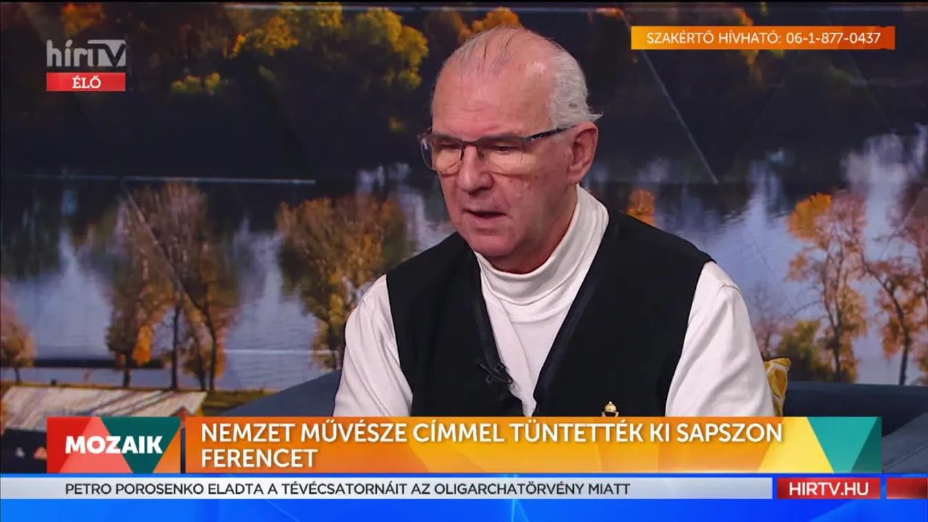 Mozaik - A Nemzet Művésze címmel tüntették ki Sapszon Ferencet (2021-11-09)