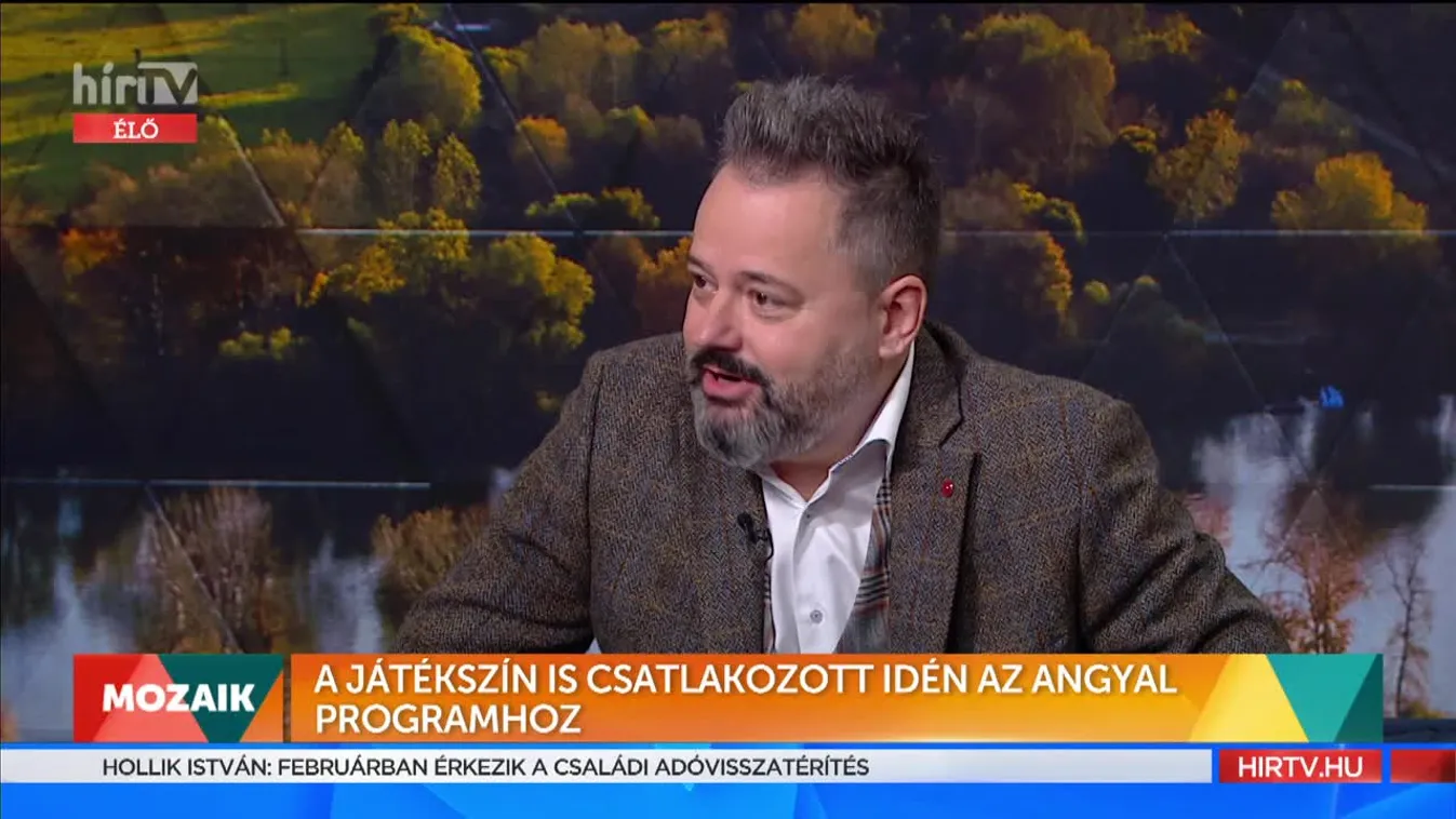 Mozaik - A Játékszín is csatlakozott idén az Angyal Programhoz (2021-11-22)