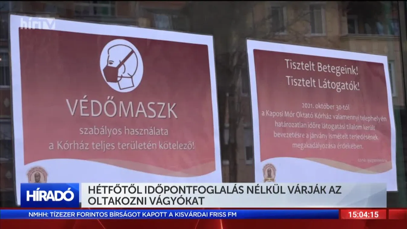 Hétfőtől időpontfoglalás nélkül várják az oltakozni vágyókat