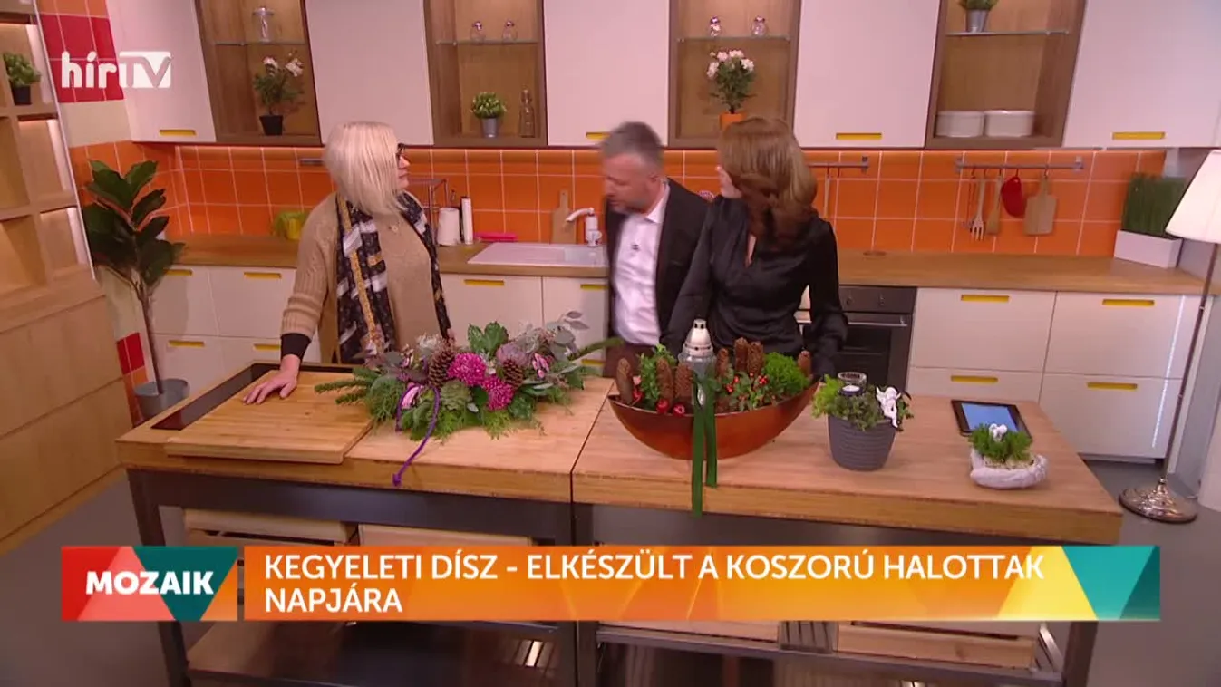 Mozaik - Kegyeleti dísz - elkészült a koszorú halottak napjára (2021-11-01)