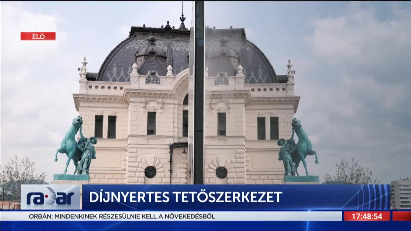 Radar: Díjnyertes tetőszerkezet