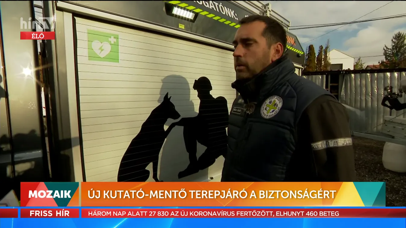 Mozaik: Új kutató-mentő terepjáró a biztonságért