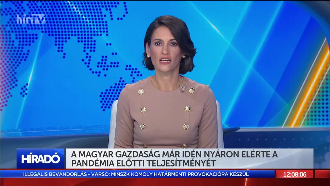 A magyar gazdaság már idén nyáron elérte a pandémia előtti teljesítményét