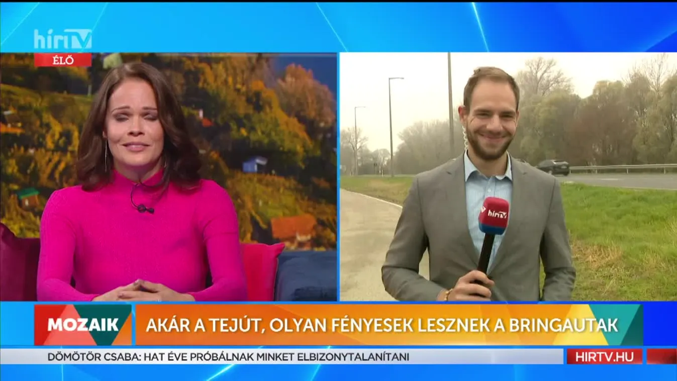 Mozaik - Akár a tejút, olyan fényesek lesznek a bringautak (2021-11-15) - HÍR TV