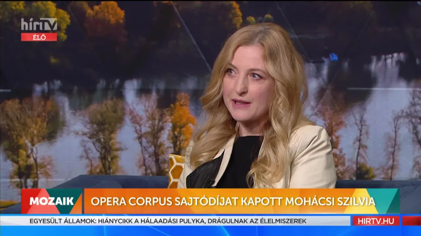 Mozaik - Opera Corpus sajtódíjat kapott Mohácsi Szilvia