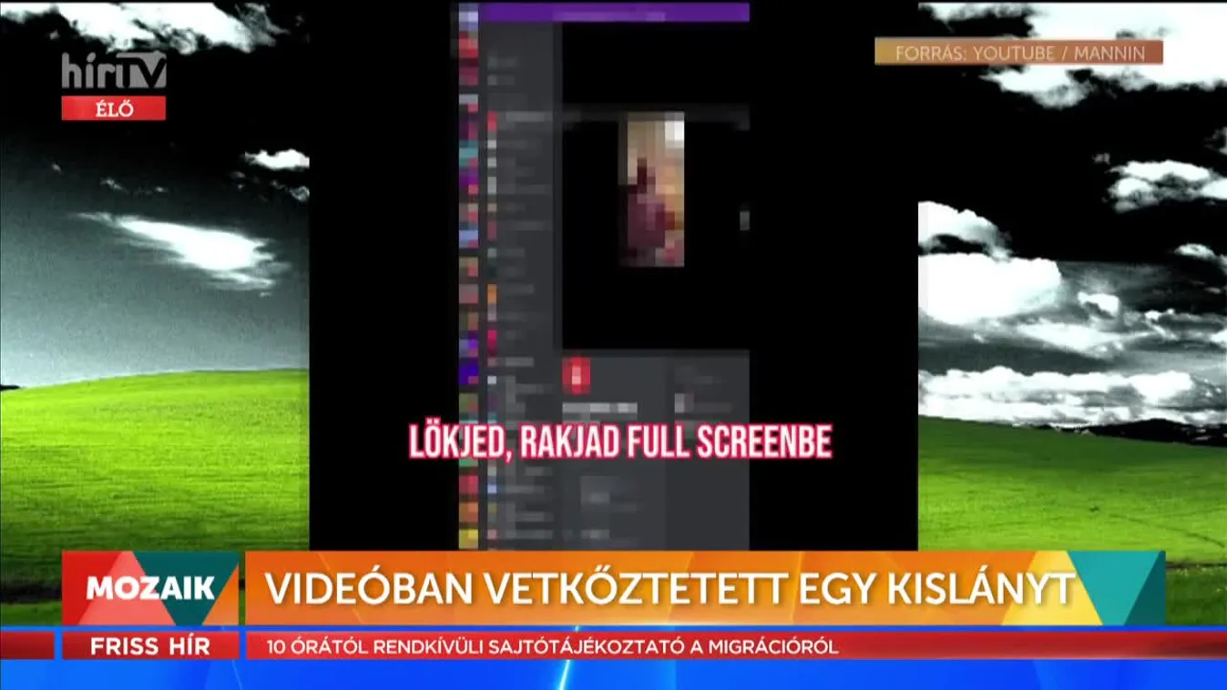 Mozaik: Videóban vetkőztetett egy kislányt