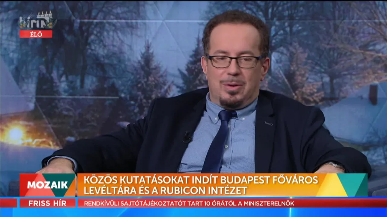 Mozaik - Közös kutatásokat indít Budapest Főváros Levéltára és a Rubicon Intézet (2021-12-21)