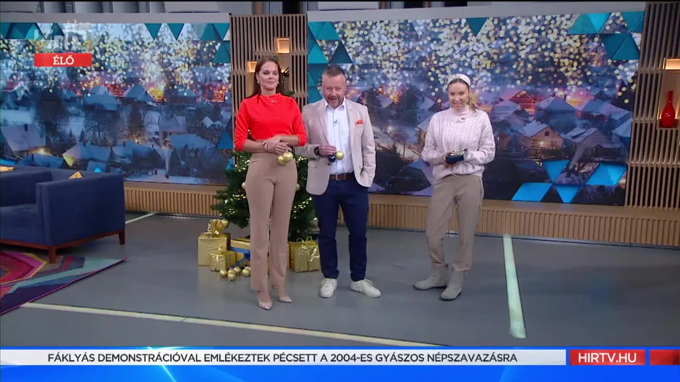 Mozaik - Karácsonyi díszbe öltözteti Kapocs Zsóka a Mozaik stúdióját (2021-12-06)