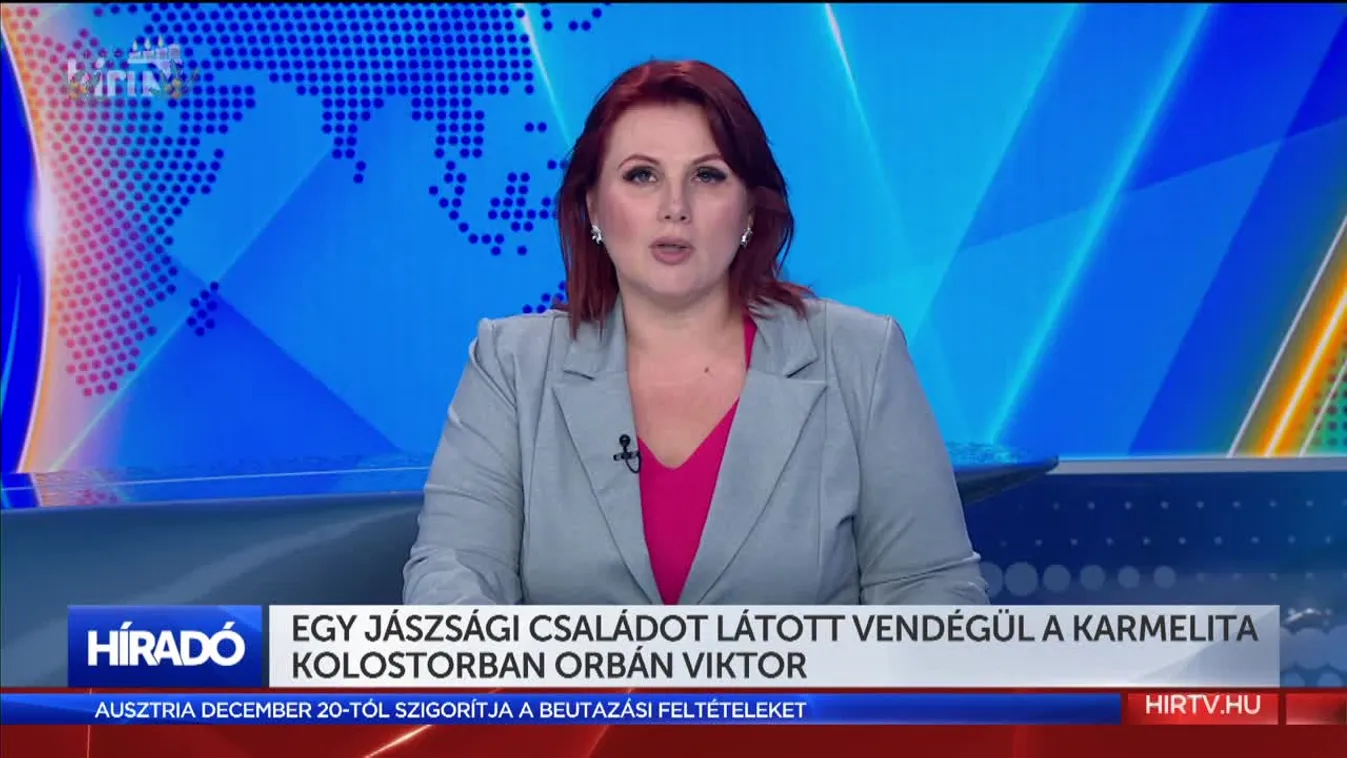 Egy jászsági családot látott vendégül a karmelita kolostorban Orbán Viktor