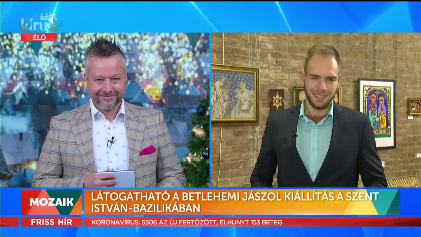 Mozaik - Látogatható a Betlehemi jászol kiállítás a Szent István-Bazilikában