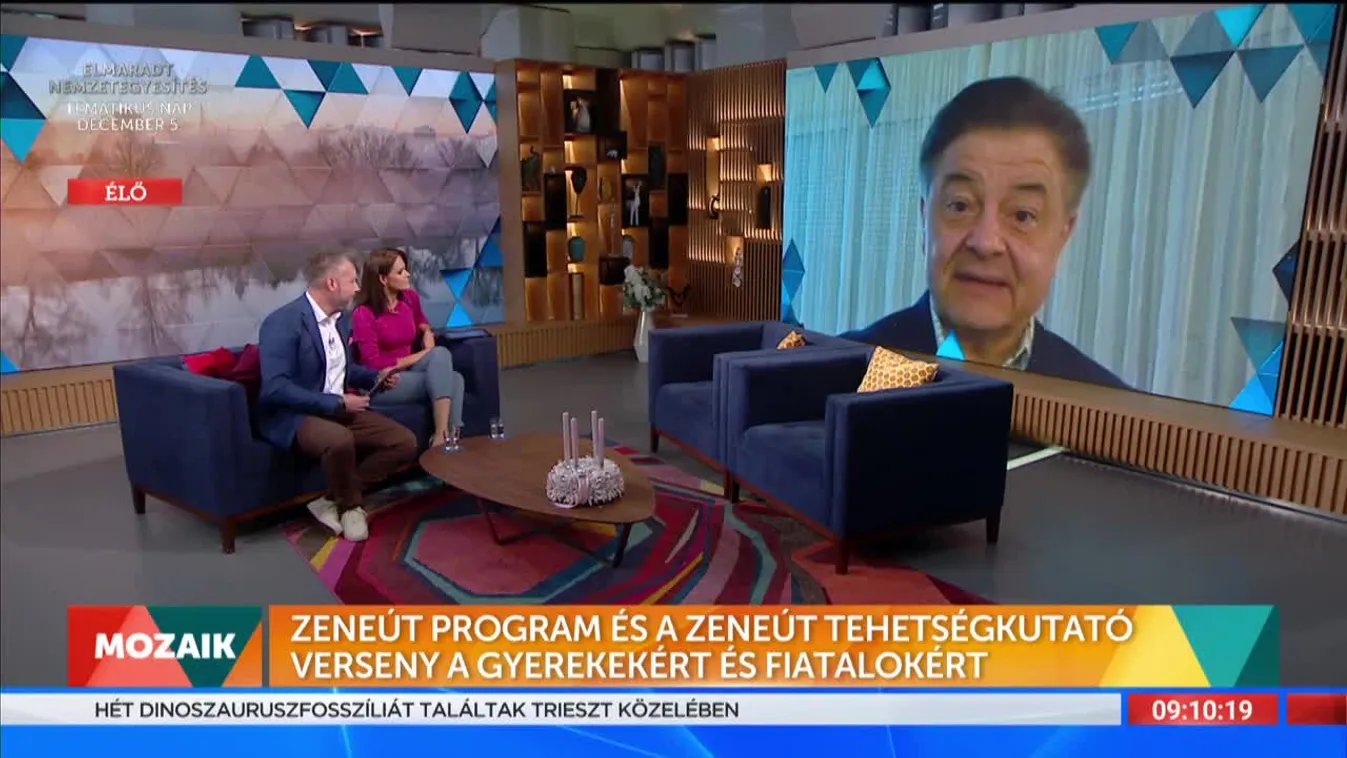 Mozaik: Zeneút program és a Zeneút tehetségkutató verseny a gyerekekért és fiatalokért (2021-12-03)