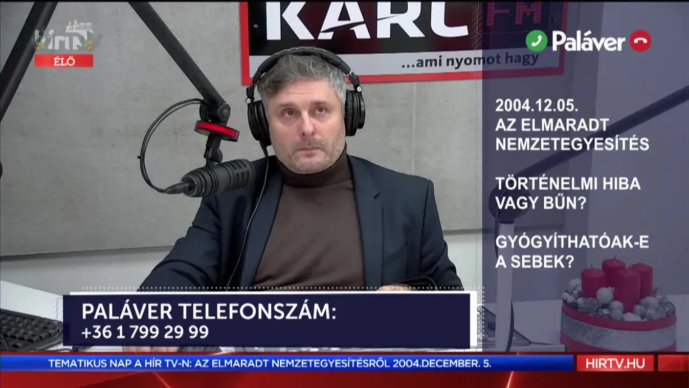 Paláver: 2004.12.05. Az elmaradt nemzetegyesítés