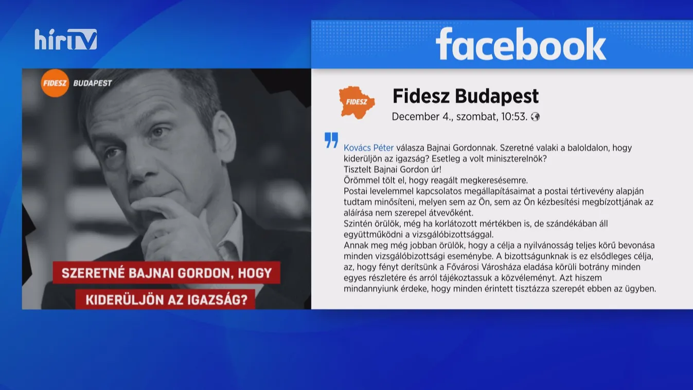 Videókonferenciára hívta Kovács Péter Bajnai Gordont
