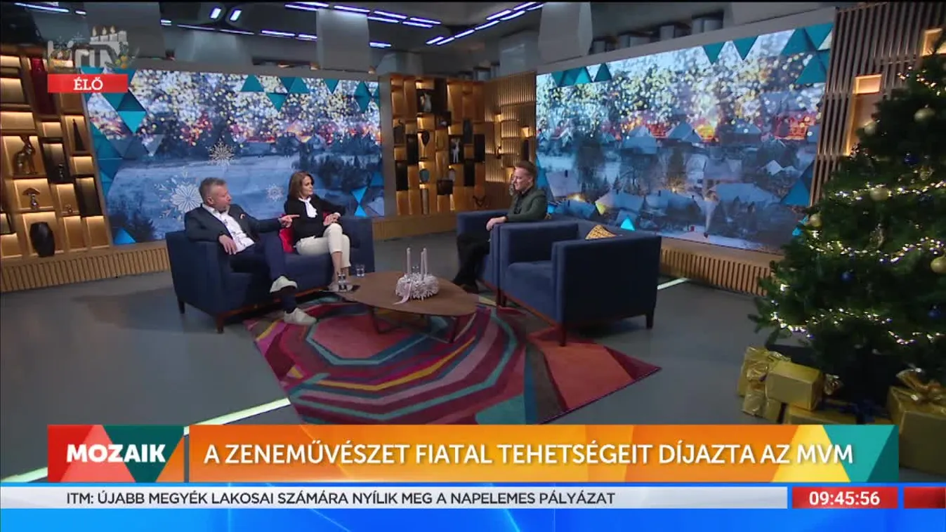 Mozaik – A zeneművészet fiatal tehetségeit díjazta az MVM (2021-12-14)