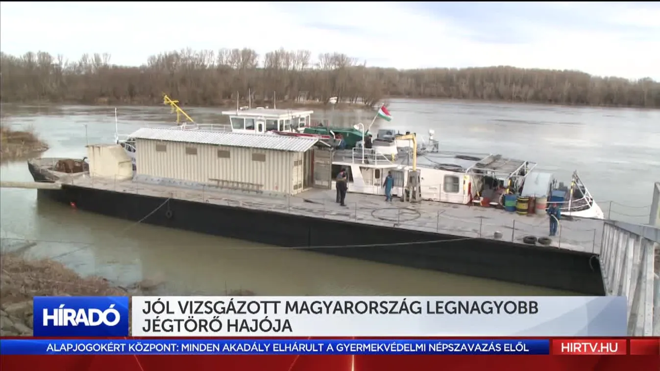 Jól vizsgázott Magyarország legnagyobb jégtörő hajója