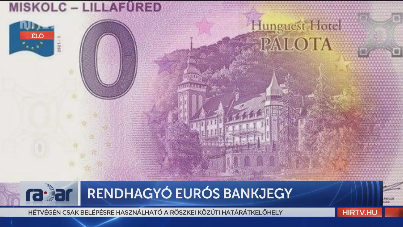 Radar: Rendhagyó eurós bankjegy