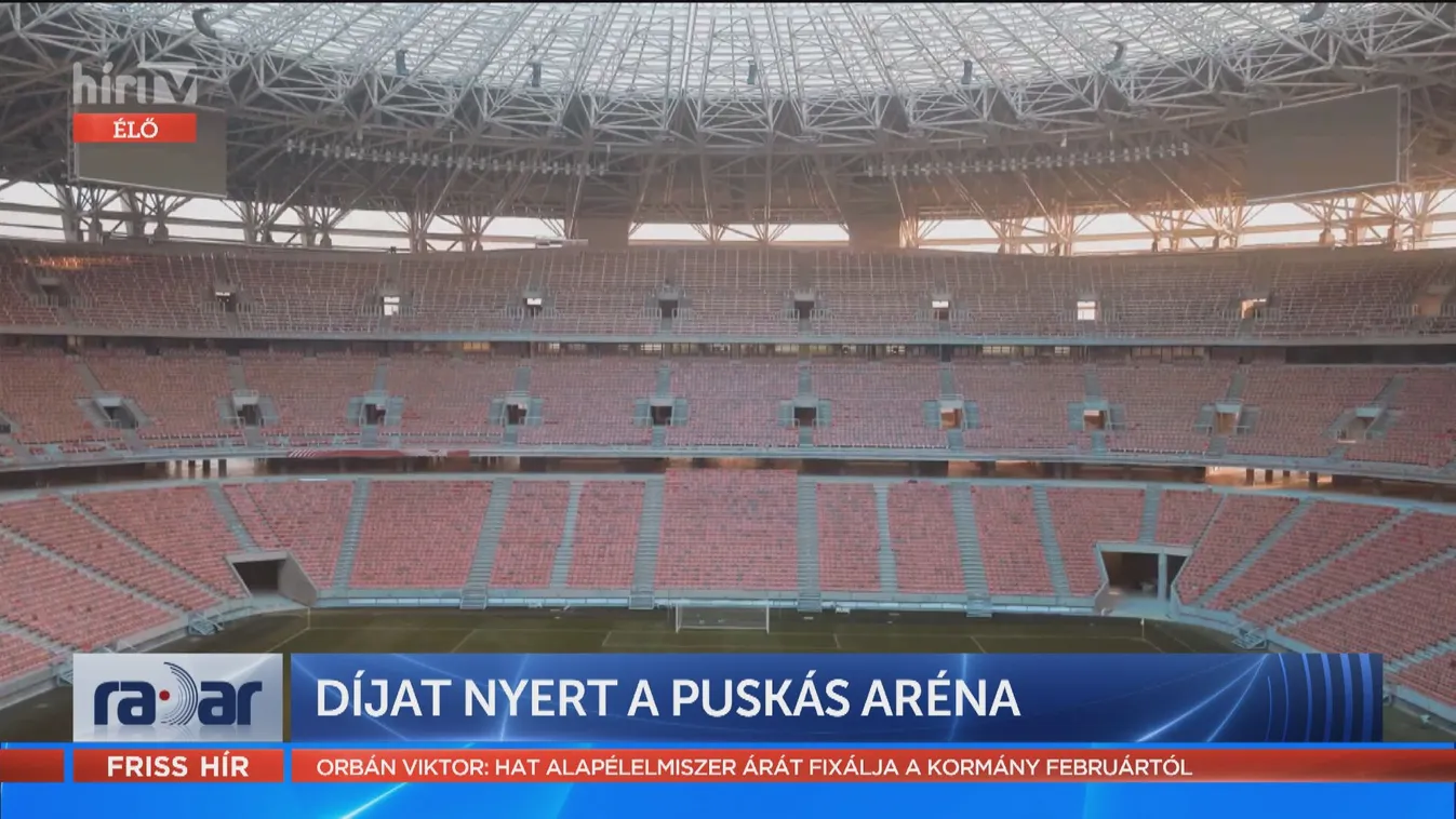 Radar: Díjat nyert a Puskás Aréna