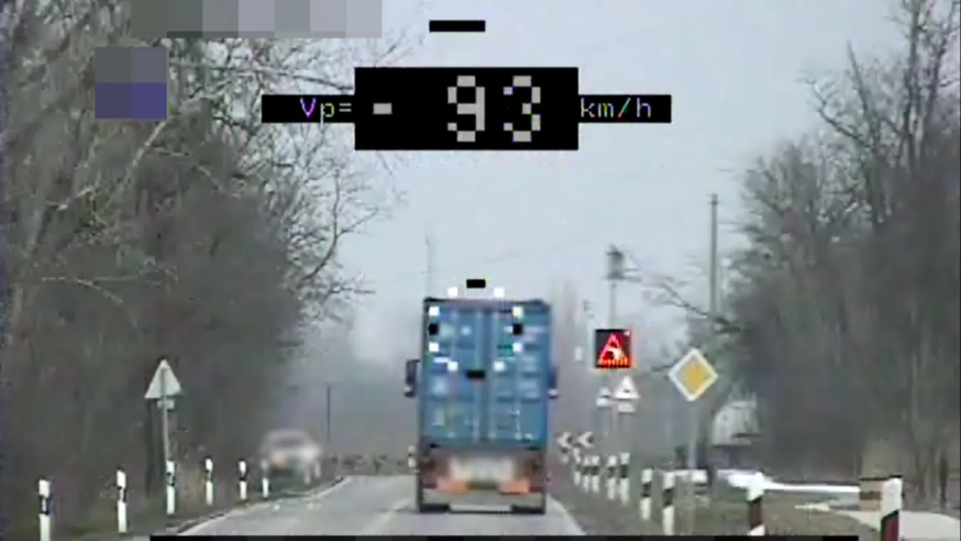 Ittas volt a gyorshajtó kamionos