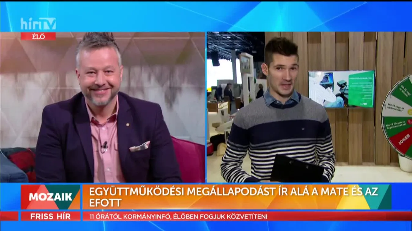 Mozaik - Együttműködési megállapodást írt alá a MATE és az EFOTT (2022-01-13)