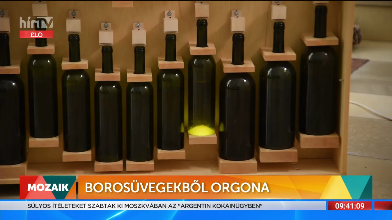 Mozaik: Borosüvegekből orgona