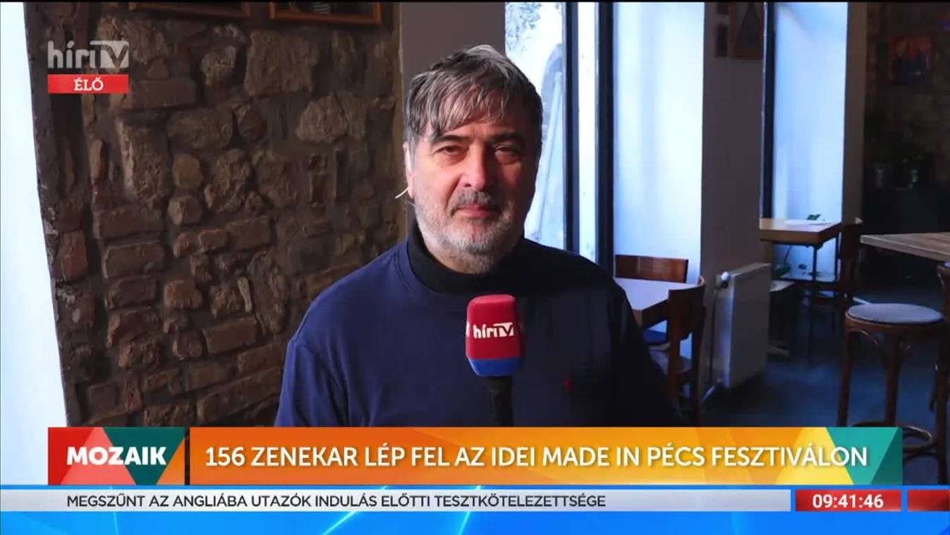 Mozaik - 156 zenekar lép fel az idei Made in Pécs Fesztiválon (2022-01-07)