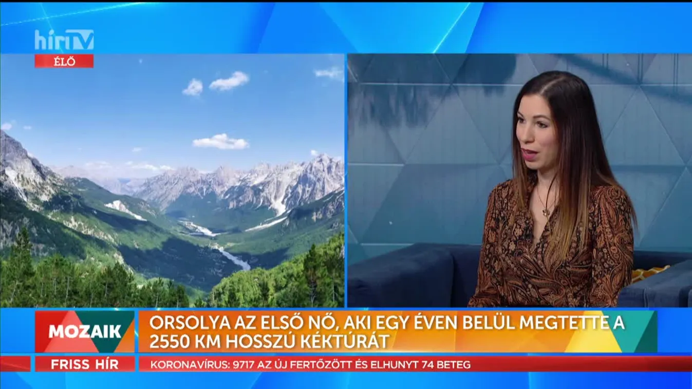 Mozaik - Orsolya az első nő, aki egy éven belül megtette a 2550 km hosszú Kéktúrát
