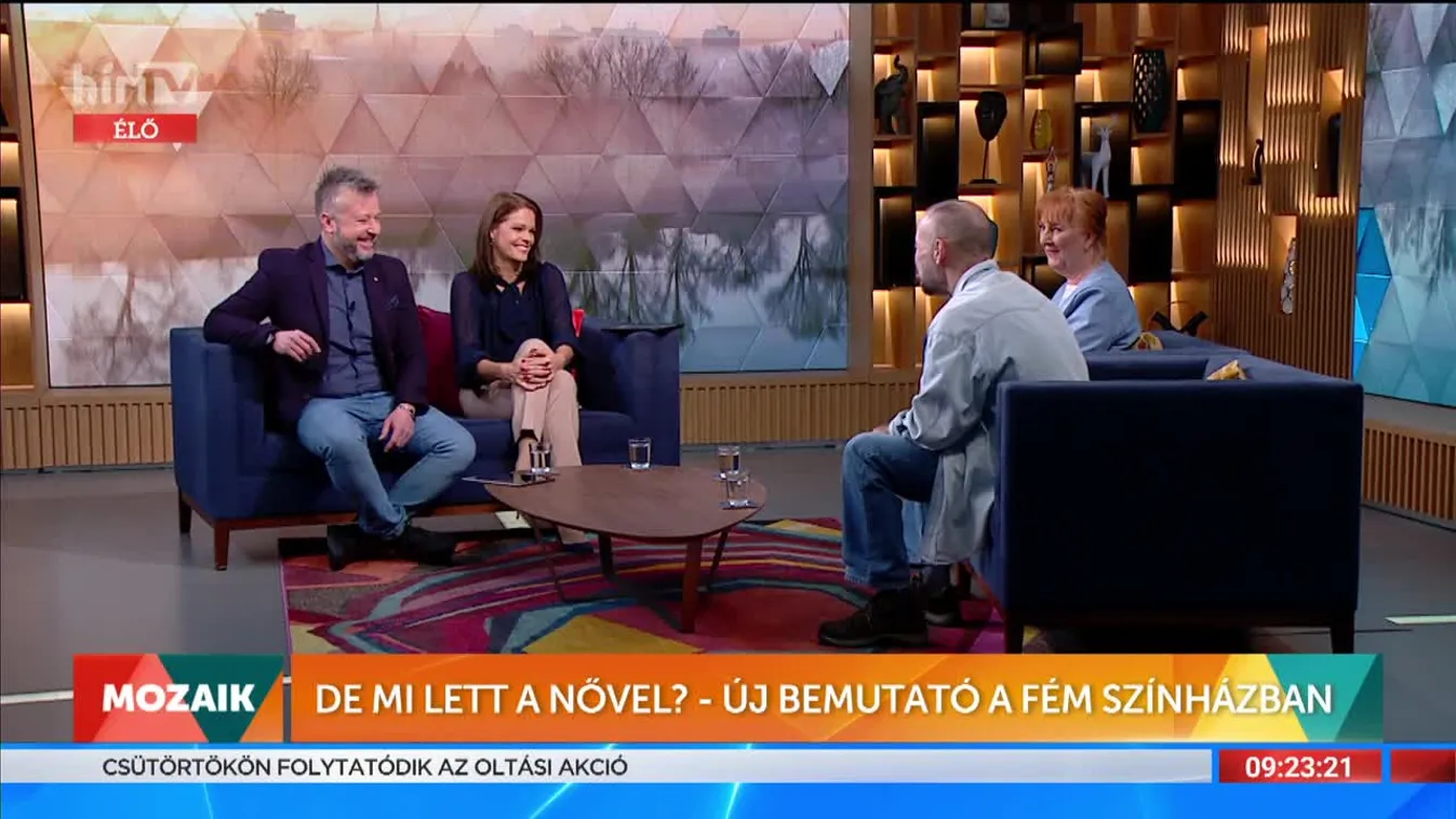 Mozaik - De mi lett a nővel? - Új bemutató a Fém Színházban (2022-01-10)