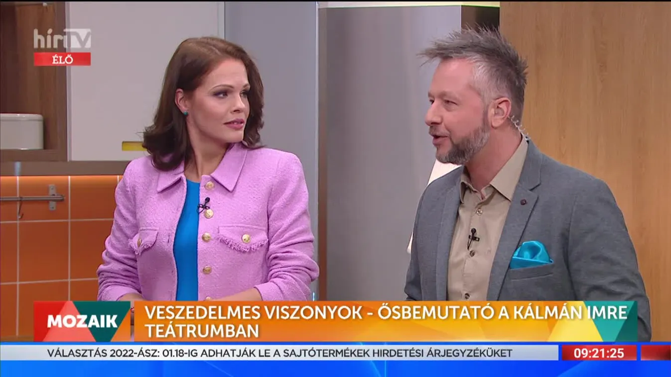 Mozaik - Veszedelmes viszonyok - Ősbemutató a Kálmán Imre Teátrumban (2022-01-12)