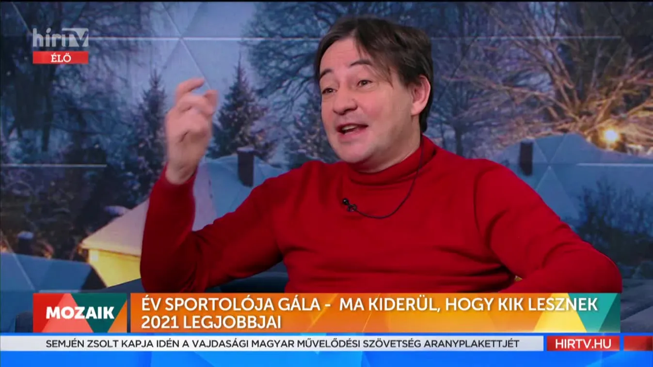Mozaik - Év sportolója gála - ma kiderül, hogy kik lesznek 2021 legjobbjai (2022-01-06)