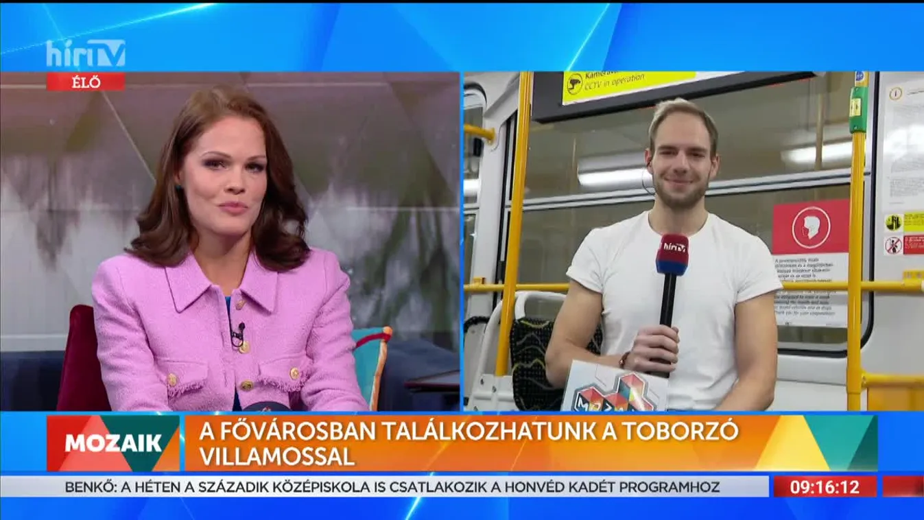 Mozaik - A fővárosban is találkozhatunk a toborzó villamossal (2022-01-12)