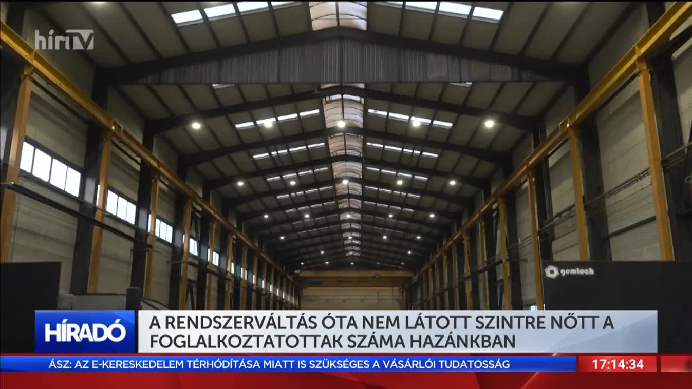A rendszerváltás óta nem látott szintre nőtt a foglalkoztatottak száma hazánkban