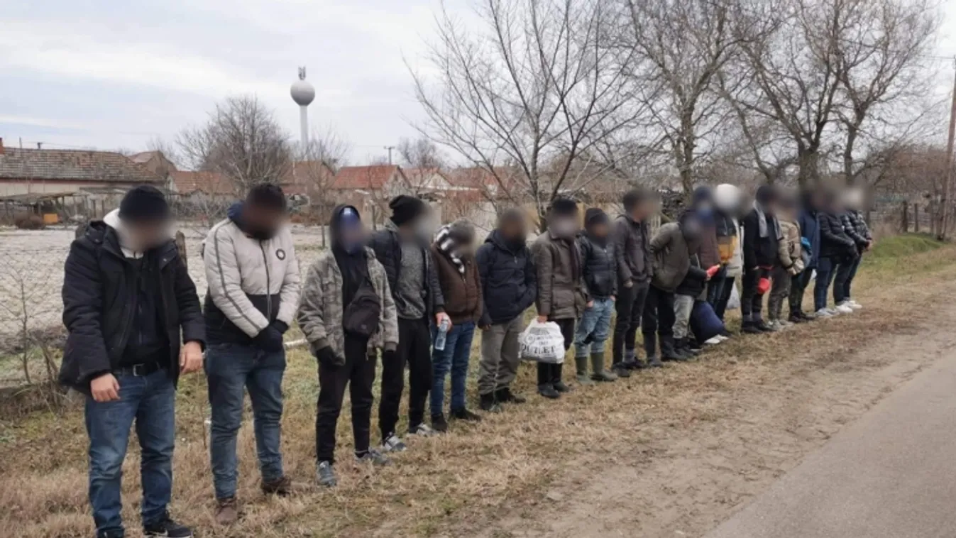 20 fős migránscsoportot tartóztattak fel Orgoványnál